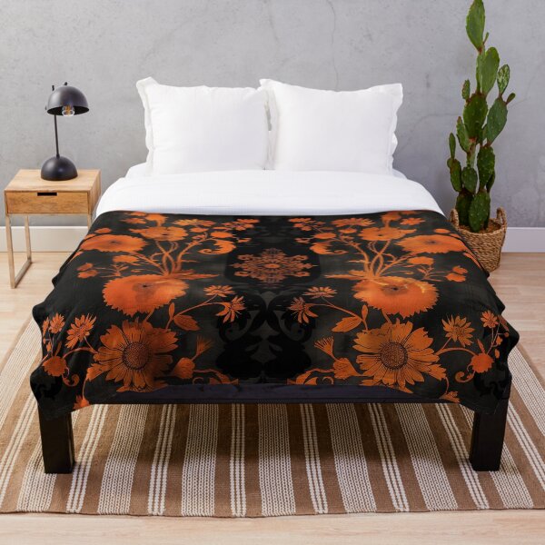 Item preview, Brown and Coral Moody Floral designed and sold by gothart.