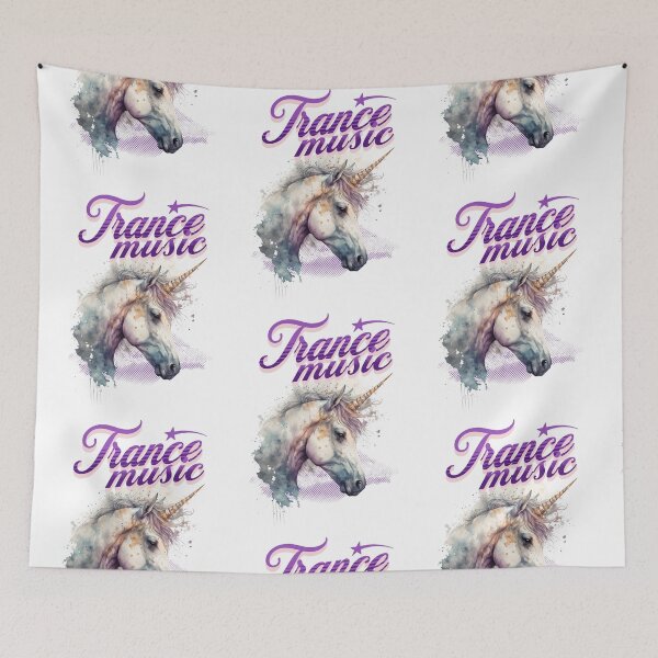 Item preview, TRANCE  - Trippy Unicorn (Pink)  designed and sold by Discothreadz.