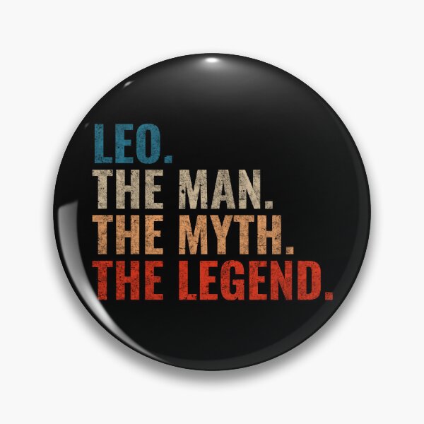 Item preview, Leo The Man The Myth The legend Leo Name Retro 70s distress designed and sold by Teelogic.