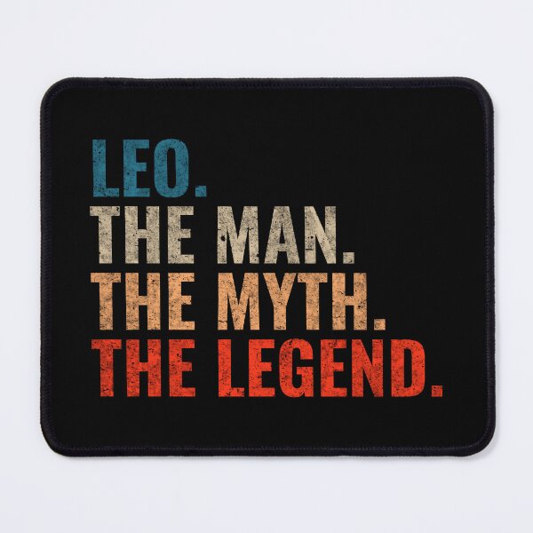 Item preview, Leo The Man The Myth The legend Leo Name Retro 70s distress designed and sold by Teelogic.