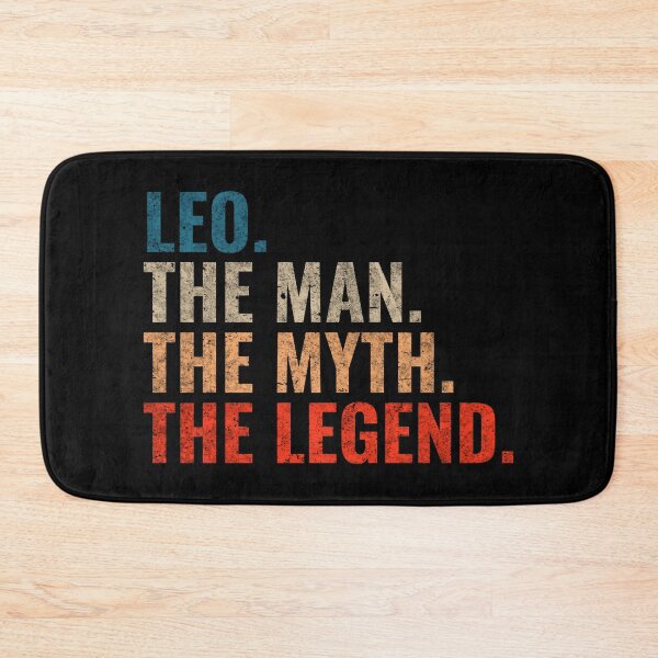 Item preview, Leo The Man The Myth The legend Leo Name Retro 70s distress designed and sold by Teelogic.