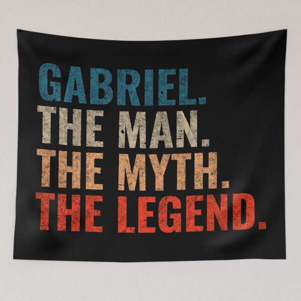 Item preview, Gabriel The Man The Myth The legend Gabriel Name Retro 70s distress designed and sold by Teelogic.