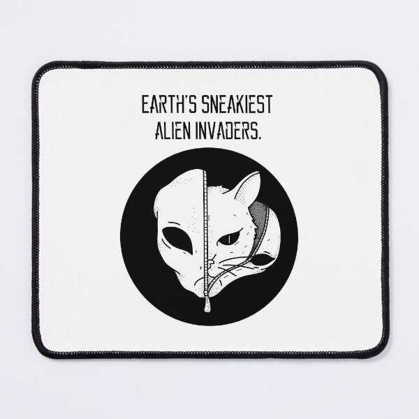 Item preview, Earth's sneakiest alien invaders. #CatGifts #CatLady #CatMom #CatDad #CatLife designed and sold by Anna Halasek.
