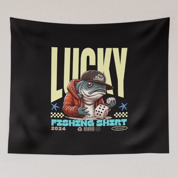 Item preview, Lucky fishing shirt designed and sold by Peerless-Prime.