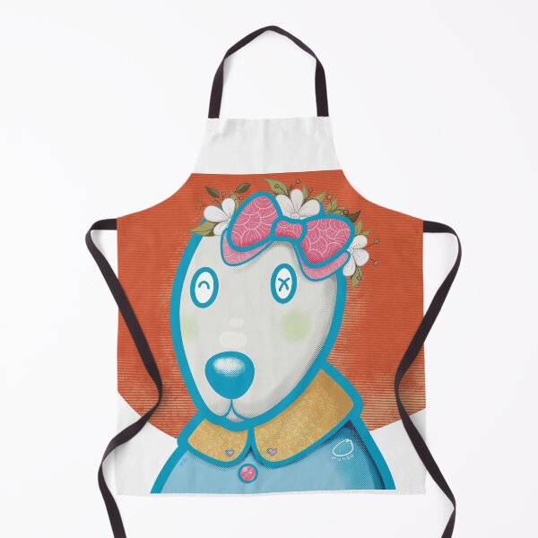 Item preview, Smiling Dog wearing a Bouquet of Flowers with cute bow on her head designed and sold by tennstudio.