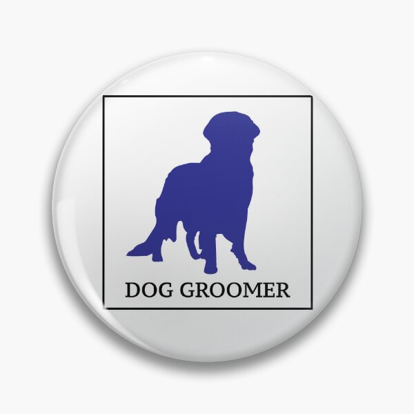 Item preview, Blue Dog Groomer Box Logo designed and sold by Corner-Distro.