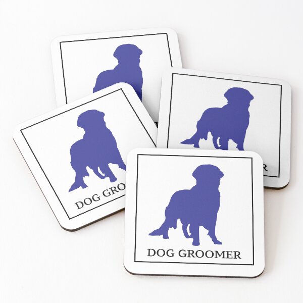 Item preview, Blue Dog Groomer Box Logo designed and sold by Corner-Distro.