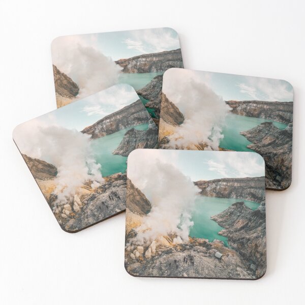 Item preview, Volcanic landscape - Sunrise on Mount Ijen #1 designed and sold by LucaRamble.