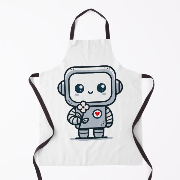 Item preview, Charming Robot with a Little Flower designed and sold by Lyssarien.