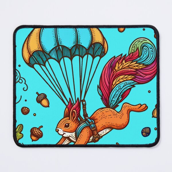 Item preview, Skydiving Squirrel - Adventurous Cartoon Design designed and sold by beyazart.