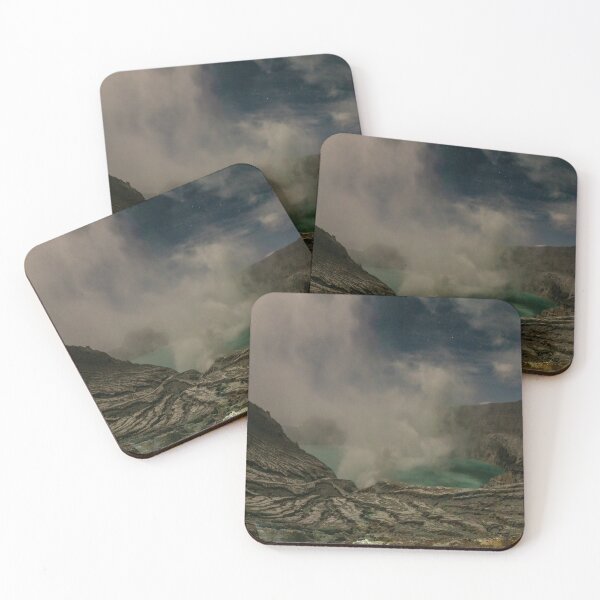 Item preview, Volcanic landscape - Sunrise on Mount Ijen #3 designed and sold by LucaRamble.