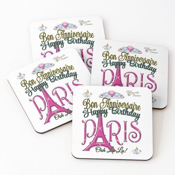 Item preview, HAPPY BIRTHDAY, BON ANNIVERSAIRE, PARIS, French Inspired  designed and sold by TANGELLACOUTURE.