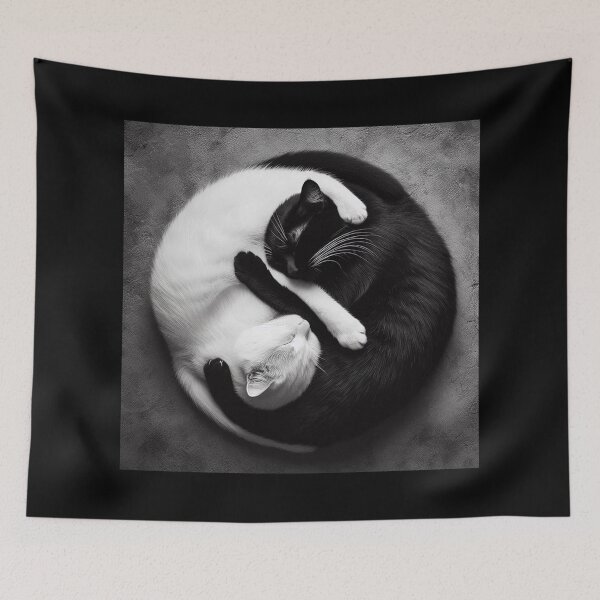Item preview, Cat Yin Yang 7 designed and sold by Sybille-Yates.