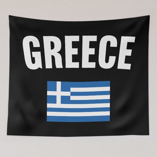 Item preview, Greece Flag designed and sold by PaulSDesign.