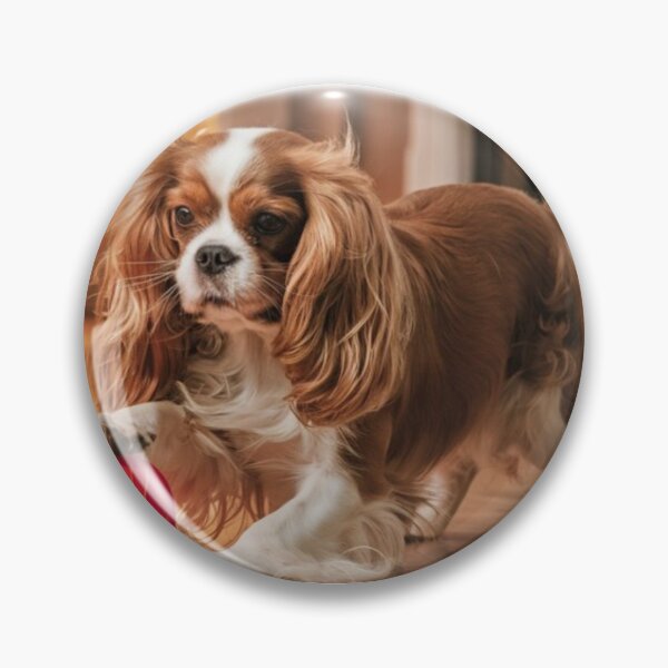 Item preview, Cavalier King Charles guarding his ball designed and sold by TaPaVu.