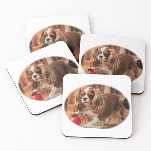 Item preview, Cavalier King Charles guarding his ball designed and sold by TaPaVu.