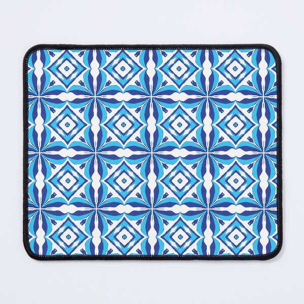 Item preview, Electric blue geometric pattern 53 designed and sold by AneissPiaf.