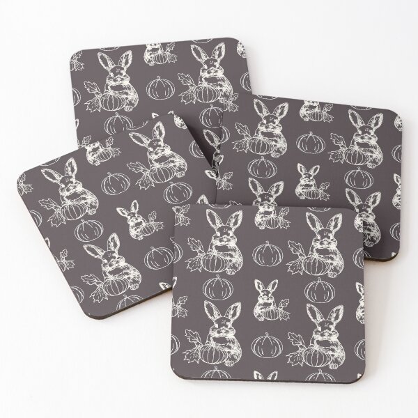 Item preview, Cute rabbit with pumpkins outlining patterns  designed and sold by Jayjaynaenae.