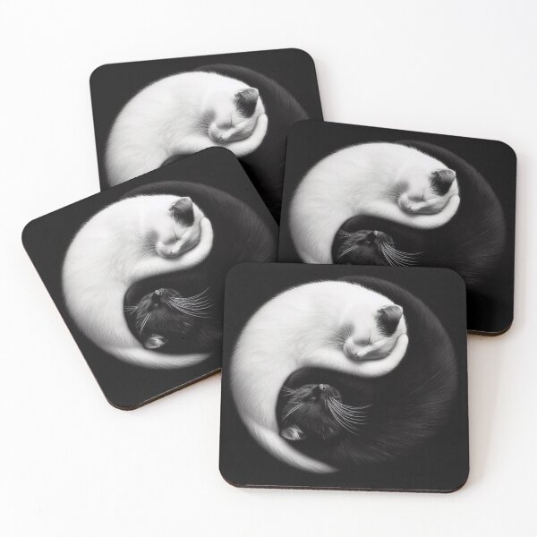 Item preview, Cat Yin Yang 8 designed and sold by Sybille-Yates.