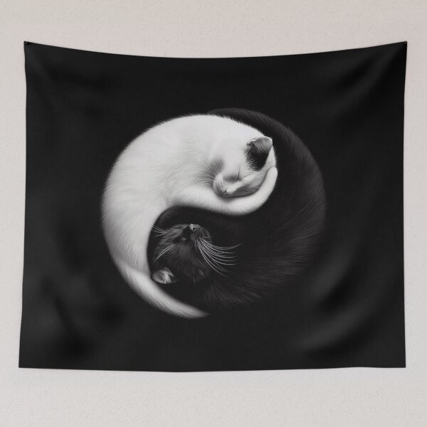 Item preview, Cat Yin Yang 8 designed and sold by Sybille-Yates.