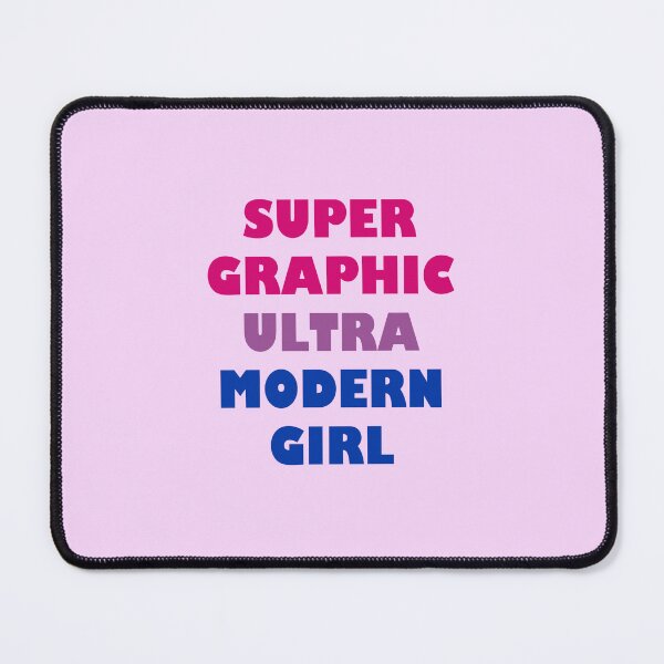 Item preview, Super Graphic Ultra Modern Girl in Pink/Purple/Blue designed and sold by aestheticqueen.