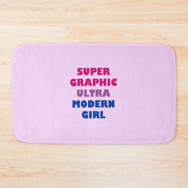 Item preview, Super Graphic Ultra Modern Girl in Pink/Purple/Blue designed and sold by aestheticqueen.