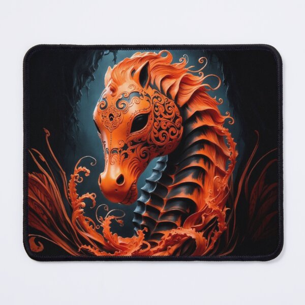 Item preview, Mystic Seahorse - Dia de los Muertos Inspired Art by LaLi Designs designed and sold by LaLi-Designs.