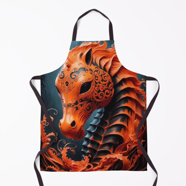 Item preview, Mystic Seahorse - Dia de los Muertos Inspired Art by LaLi Designs designed and sold by LaLi-Designs.