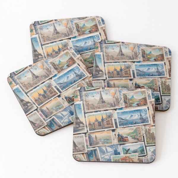 Item preview, tourist stamps designed and sold by aliraweb.
