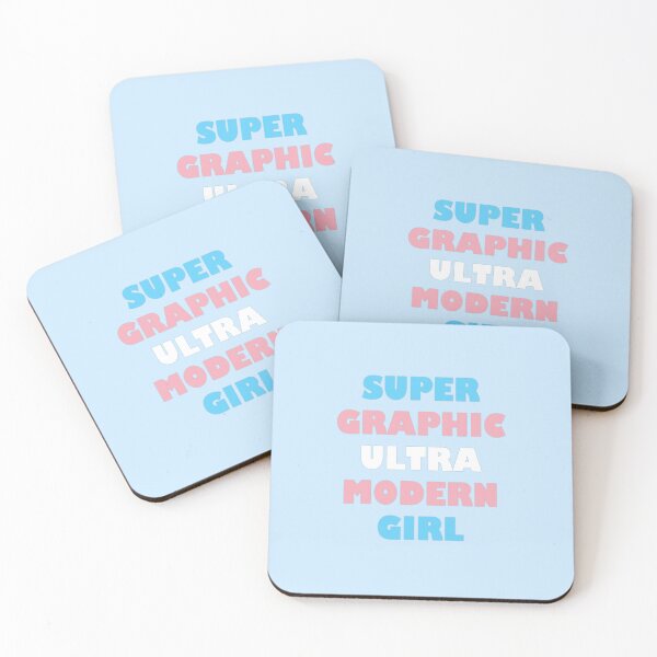 Item preview, Super Graphic Ultra Modern Girl in Blue/Pink/White designed and sold by aestheticqueen.