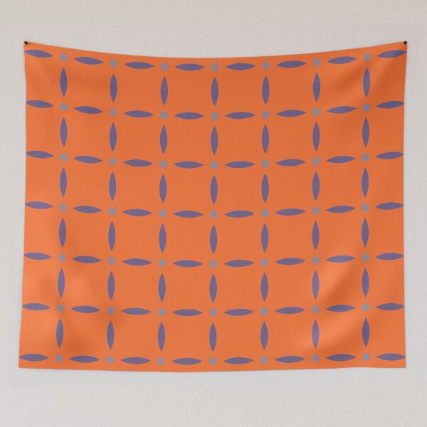 Item preview, Blue orange  geometric 4 designed and sold by AneissPiaf.