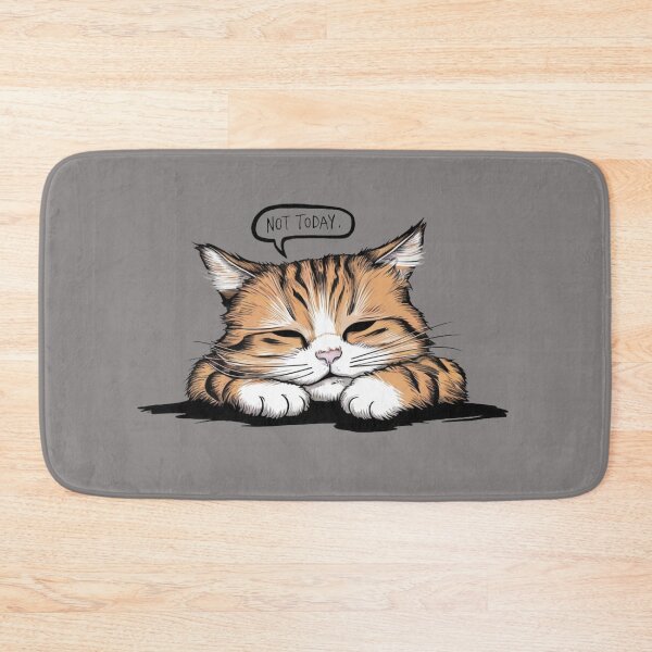 Item preview, Depressed lazy cat - NOT TODAY! designed and sold by PureViolence.