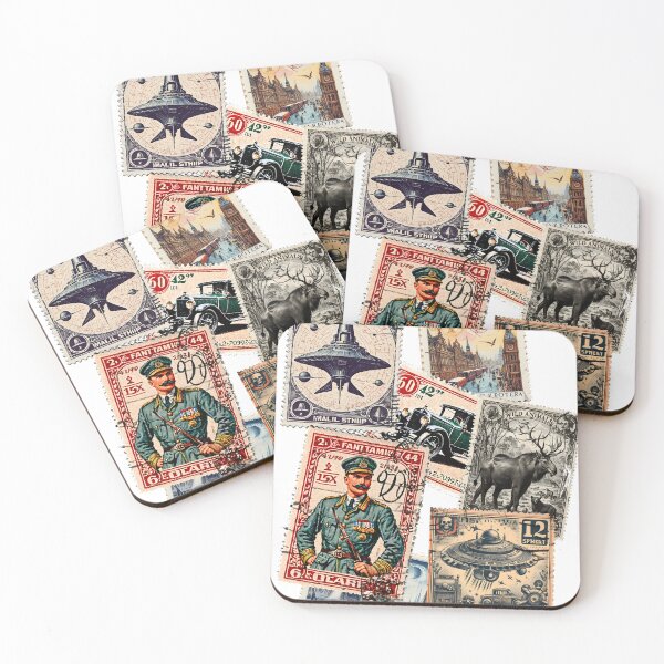 Item preview, vintage stamps of history designed and sold by aliraweb.