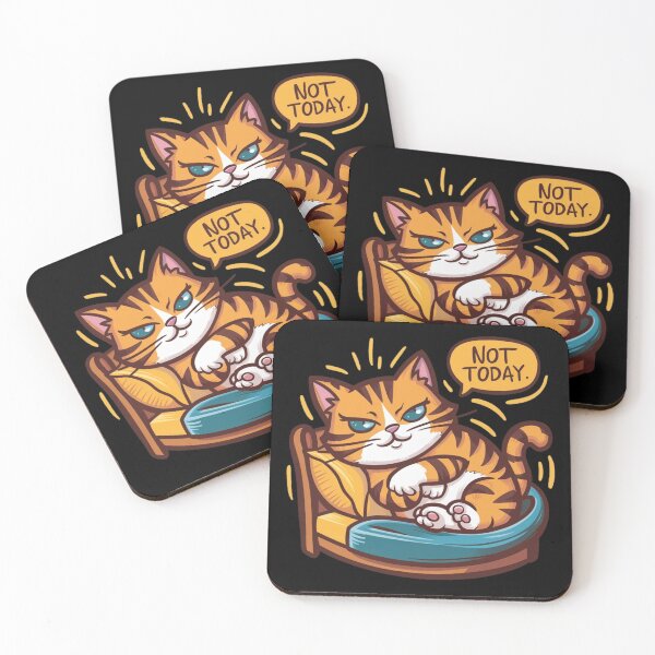 Item preview, Cute Lazy cat - NOT TODAY! designed and sold by PureViolence.