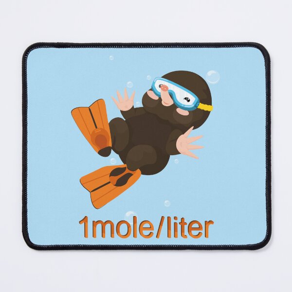 Item preview, Mole swims in beaker Chemistry puns for Mole day designed and sold by Art-of-Rory.