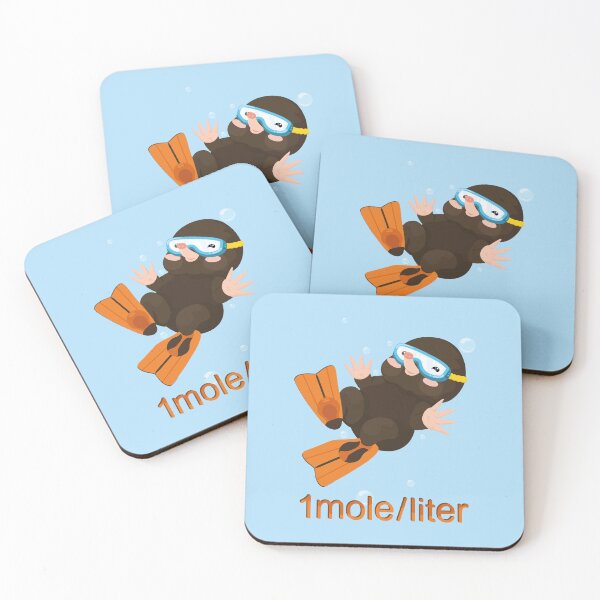Item preview, Mole swims in beaker Chemistry puns for Mole day designed and sold by Art-of-Rory.