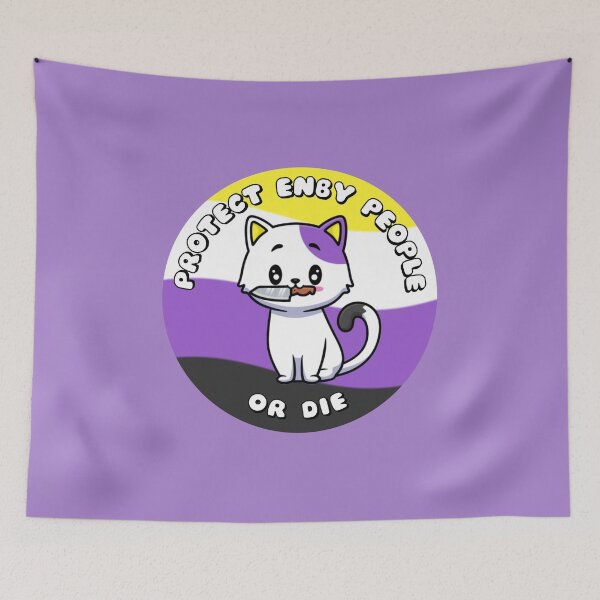 Item preview, Protect Enby People Or Die designed and sold by everything4eva.