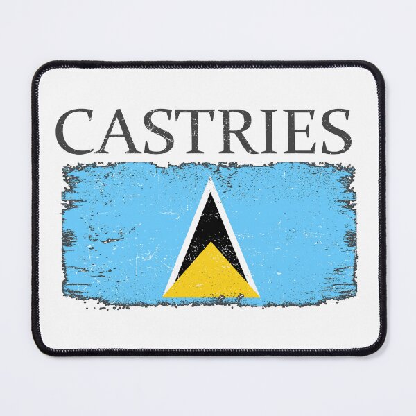 Item preview, Castries Saint Lucia Flag Saint Lucia Country Tourist designed and sold by farhanhafeez.