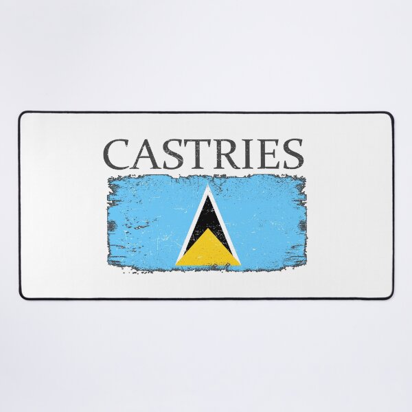 Item preview, Castries Saint Lucia Flag Saint Lucia Country Tourist designed and sold by farhanhafeez.