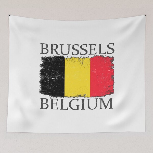 Artikelvorschau, Brussels Belgium Flag Belgium Tourist Brussels Visitor entworfen und verkauft von farhanhafeez.