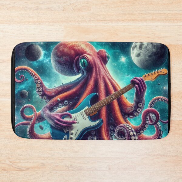 Item preview, Octopus playing guitar #5 designed and sold by JALNERVION SHOP.