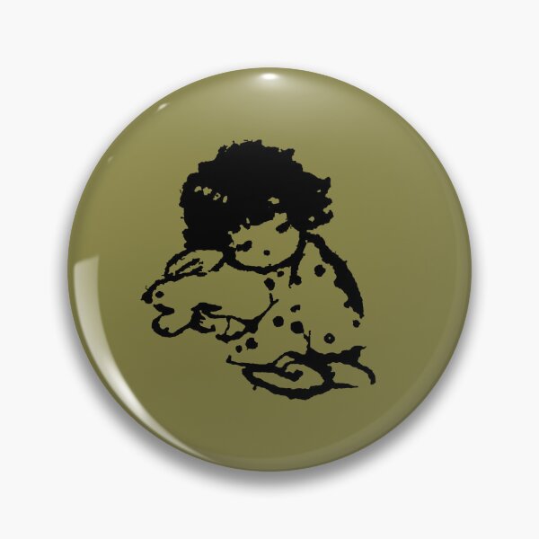 Item preview, Charm Little Girl and Animal Drawing designed and sold by aestheticqueen.