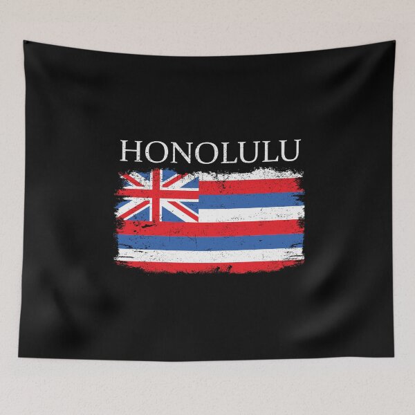 Item preview, Honolulu Hawaii Flag Hawaii Tourist Honolulu Visitor designed and sold by farhanhafeez.