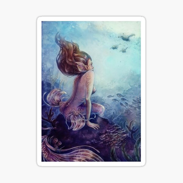 Siren of the coral reef Sticker