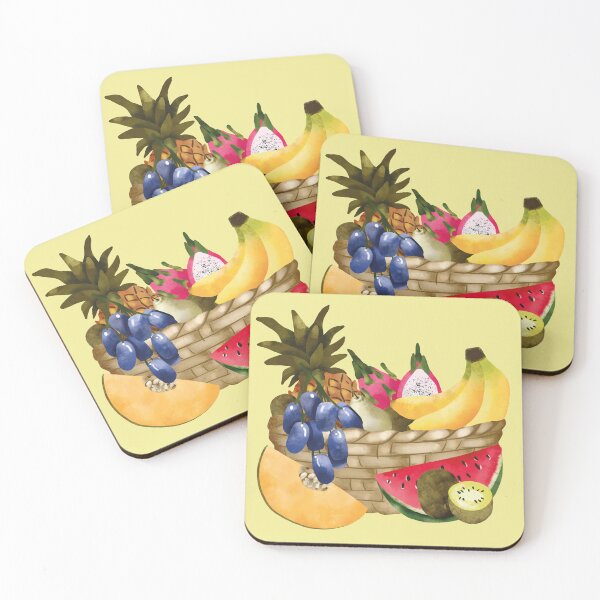 Item preview, Tropical Fruit and Berries Basket Drawing designed and sold by nesxdan.