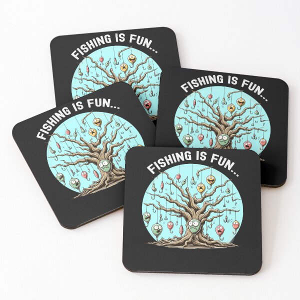 Item preview, Fishing Is Fun Bobbers Stuck In Tree designed and sold by Dressed For  Duty.