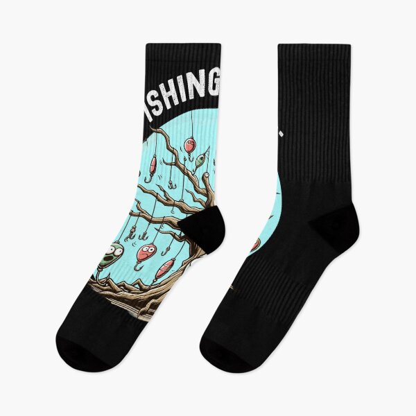 Item preview, Fishing Is Fun Bobbers Stuck In Tree designed and sold by Dressed For  Duty.