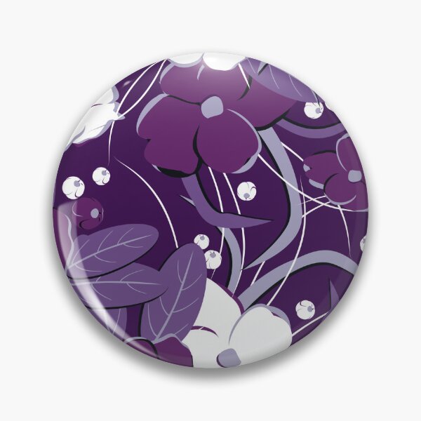 Item preview, Big retro flowers, Purple version designed and sold by Alex  Blud.