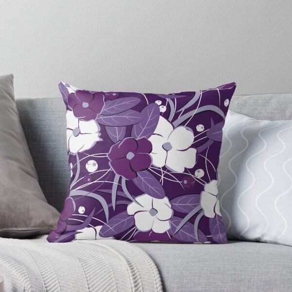 Item preview, Big retro flowers, Purple version designed and sold by Alex  Blud.