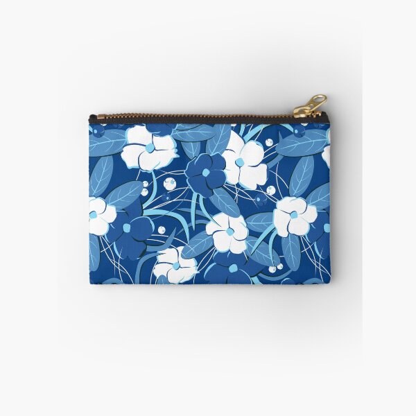 Item preview, Big retro flowers, Blue version designed and sold by Alex  Blud.